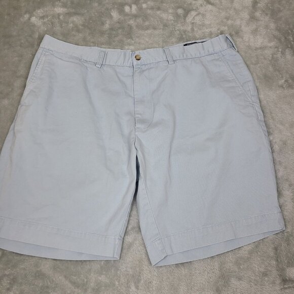 Polo Ralph Lauren Chino Shorts Mens 40 Light Blue Stretch Fit Flat‎ Front - Picture 1 of 8
